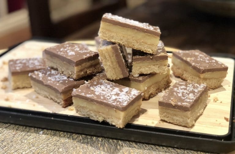 Simple Salted Caramel Slice