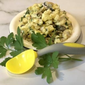 Scrambled eggs for babies