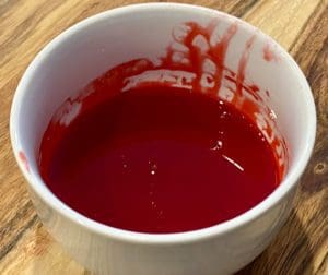 fake blood easy halloween treats