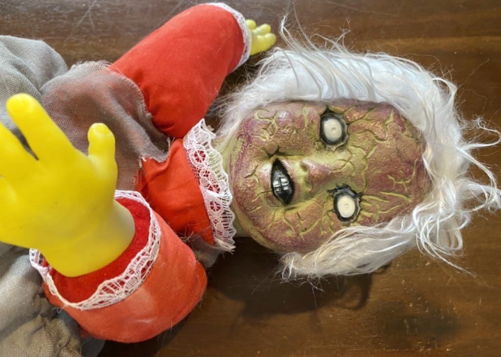 Scary halloween doll