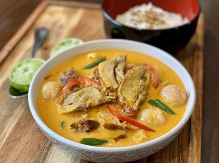 Red Duck Curry with Lychees - 3CatsFoodie