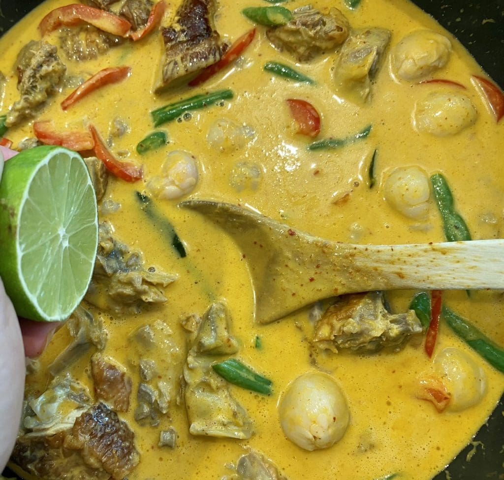 Thai duck curry with sales lychee