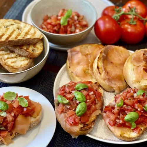 Smoked Salmon Bruschetta