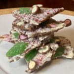 Chocolate Bark With Candy Cane