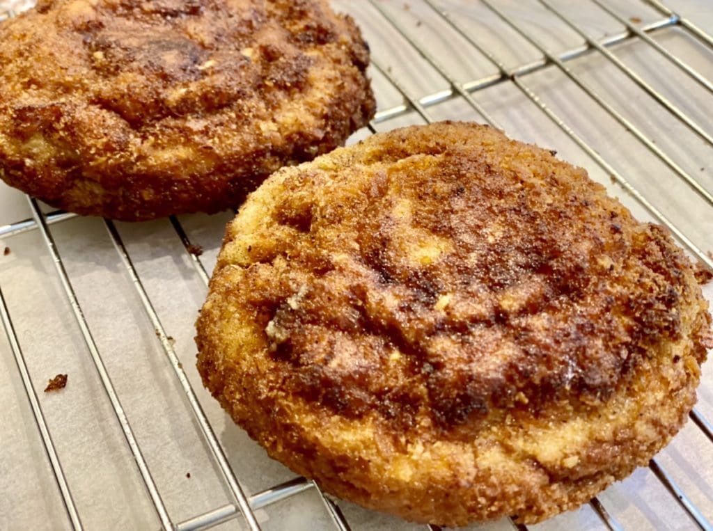 Frying portobello mushrooms