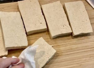 removing water from tofu
