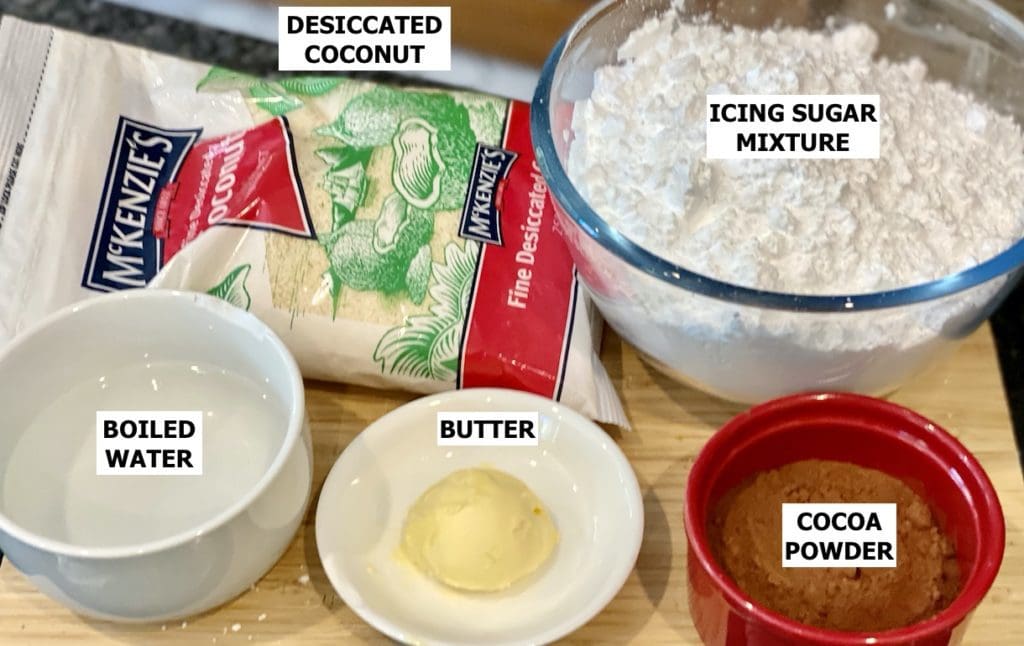 ingredients for lamington cake