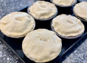 Baking the Aussie beef pie