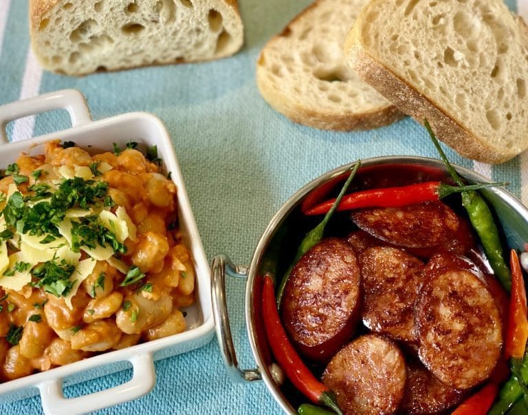 CHORIZO AND BEANS