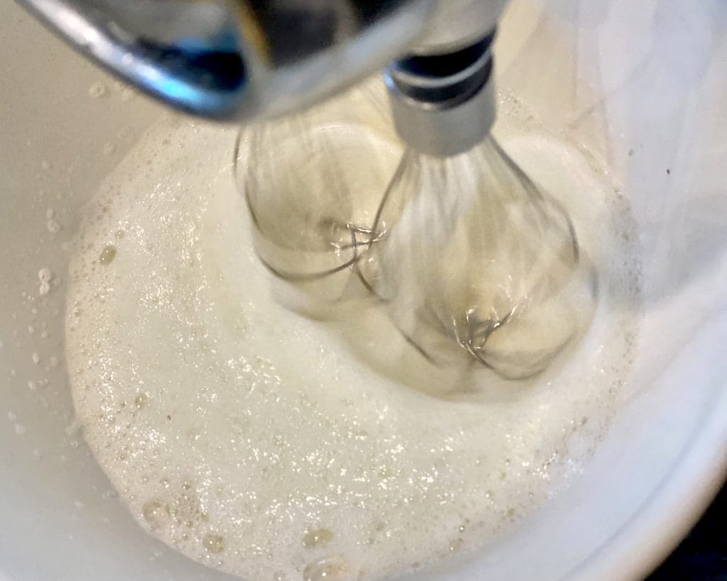 adding egg whites to the batter