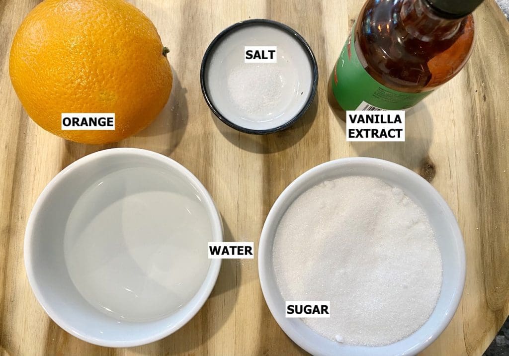 ingredients for Orange and Poppy Seed Friands