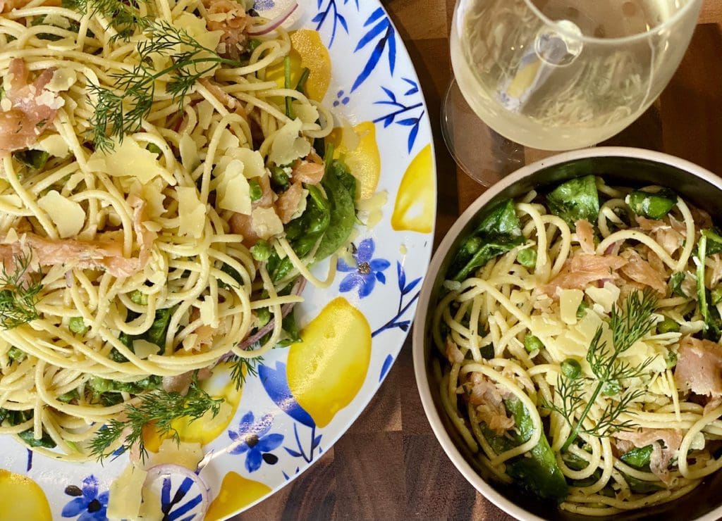 SMOKED SALMON SPAGHETTI 