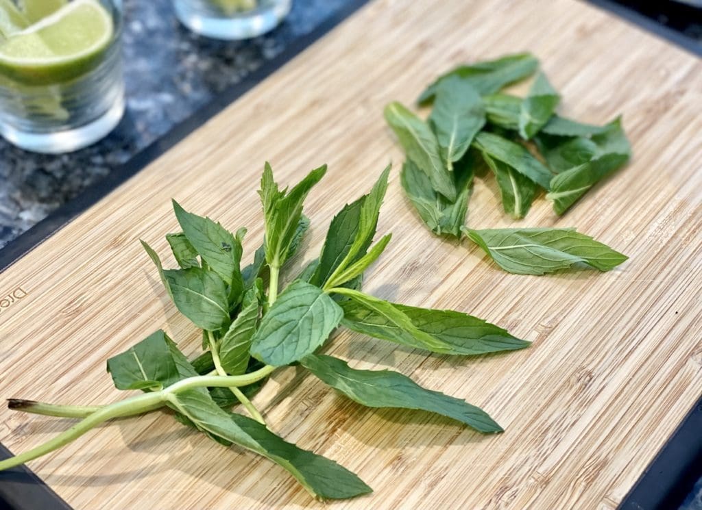 preparing the ingredients