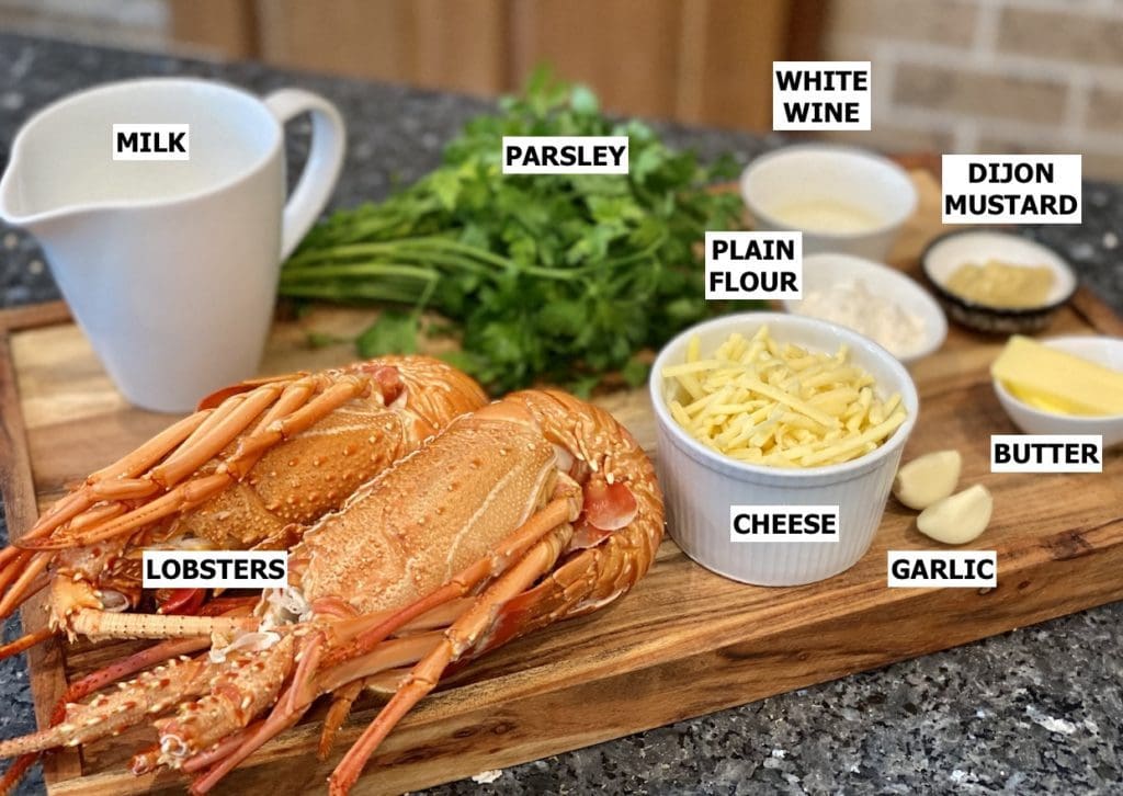 ingredients for easy lobster mornay