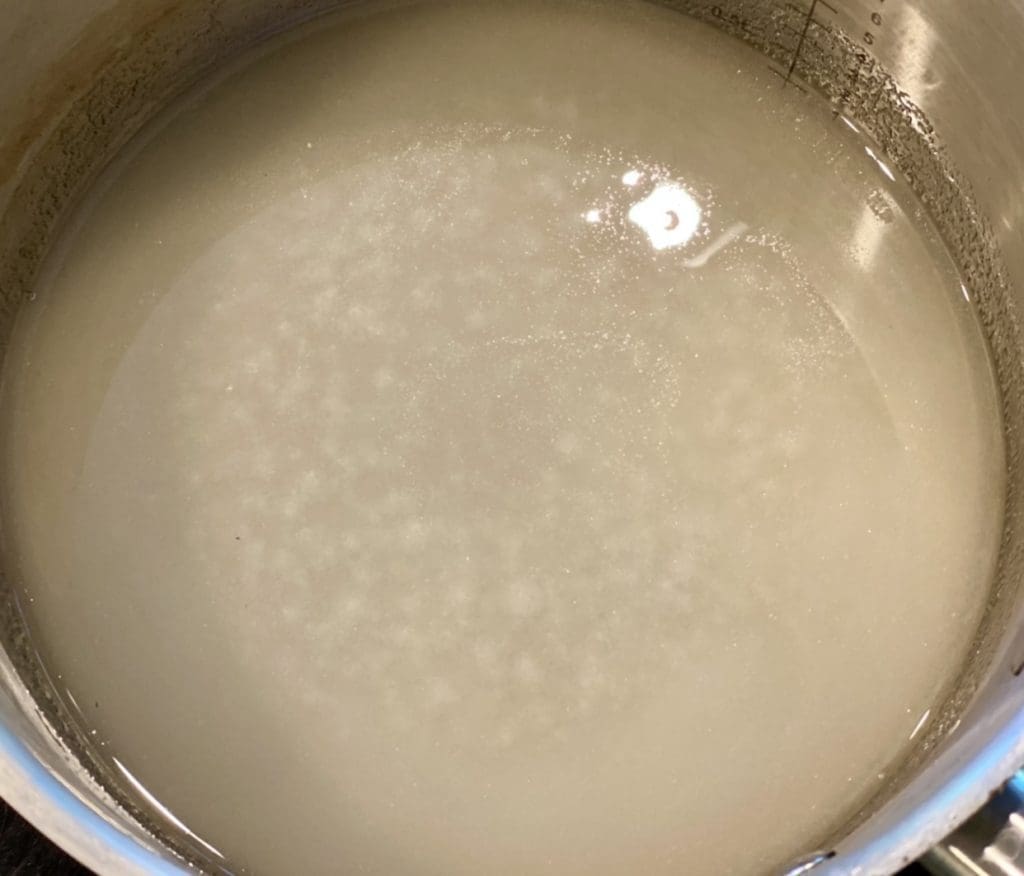 cooking the sugar