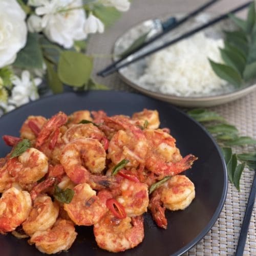 Easy Salted Egg Prawn