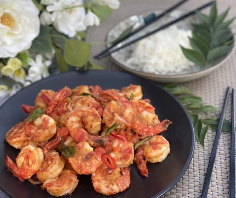 Easy Salted Egg Prawn