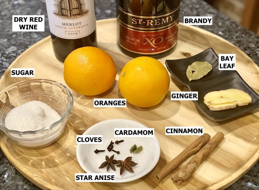 Ingredients for Mulled Wine