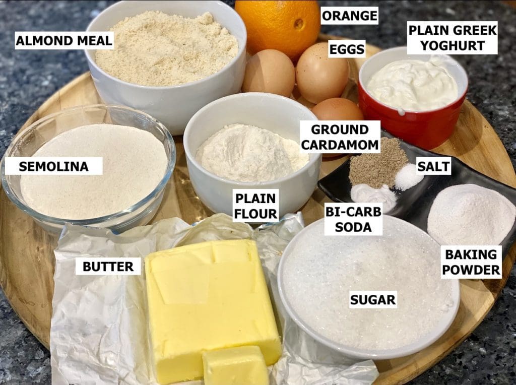 Ingredients needed for Easy Persian Love Cake