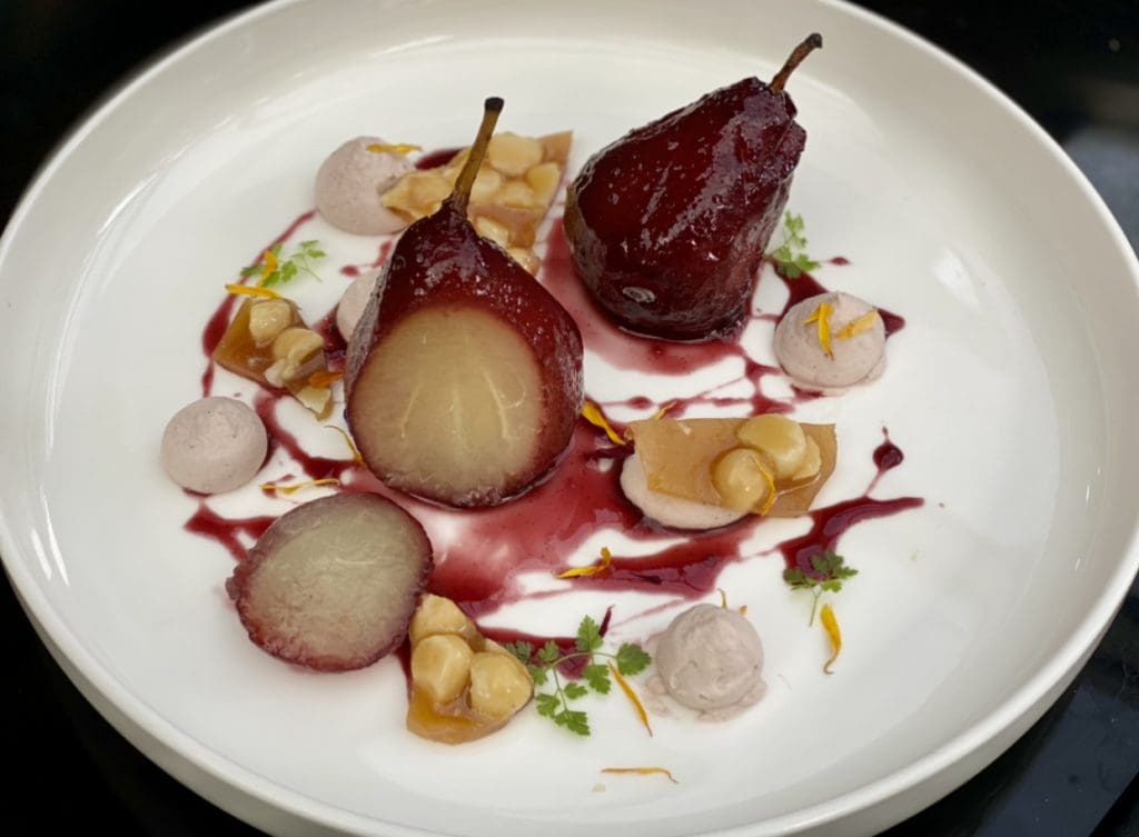 Poached Pears In Red Wine