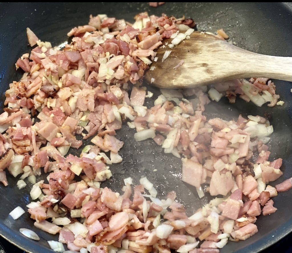 cooking bacon