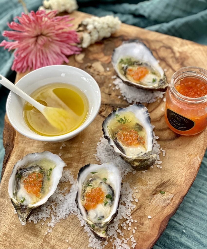 Japanese dressing oysters