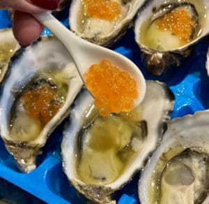 Japanese dressing oysters