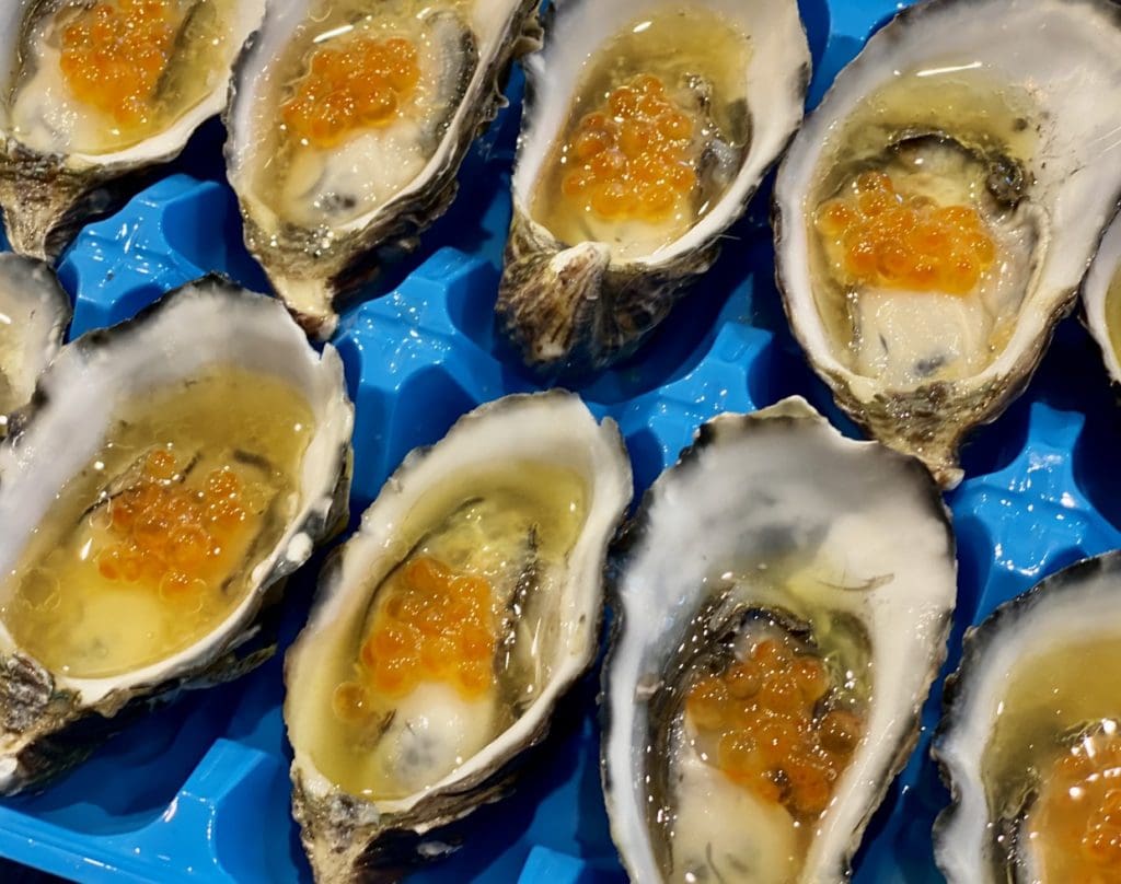 Japanese dressing oysters