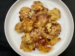 Salt and Vinegar Smashed Potatoes