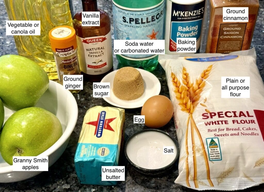 Ingredients for Apple Fritters