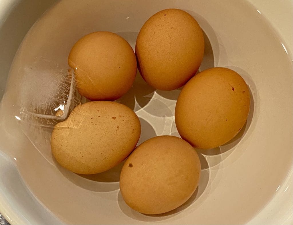 boiling the eggs