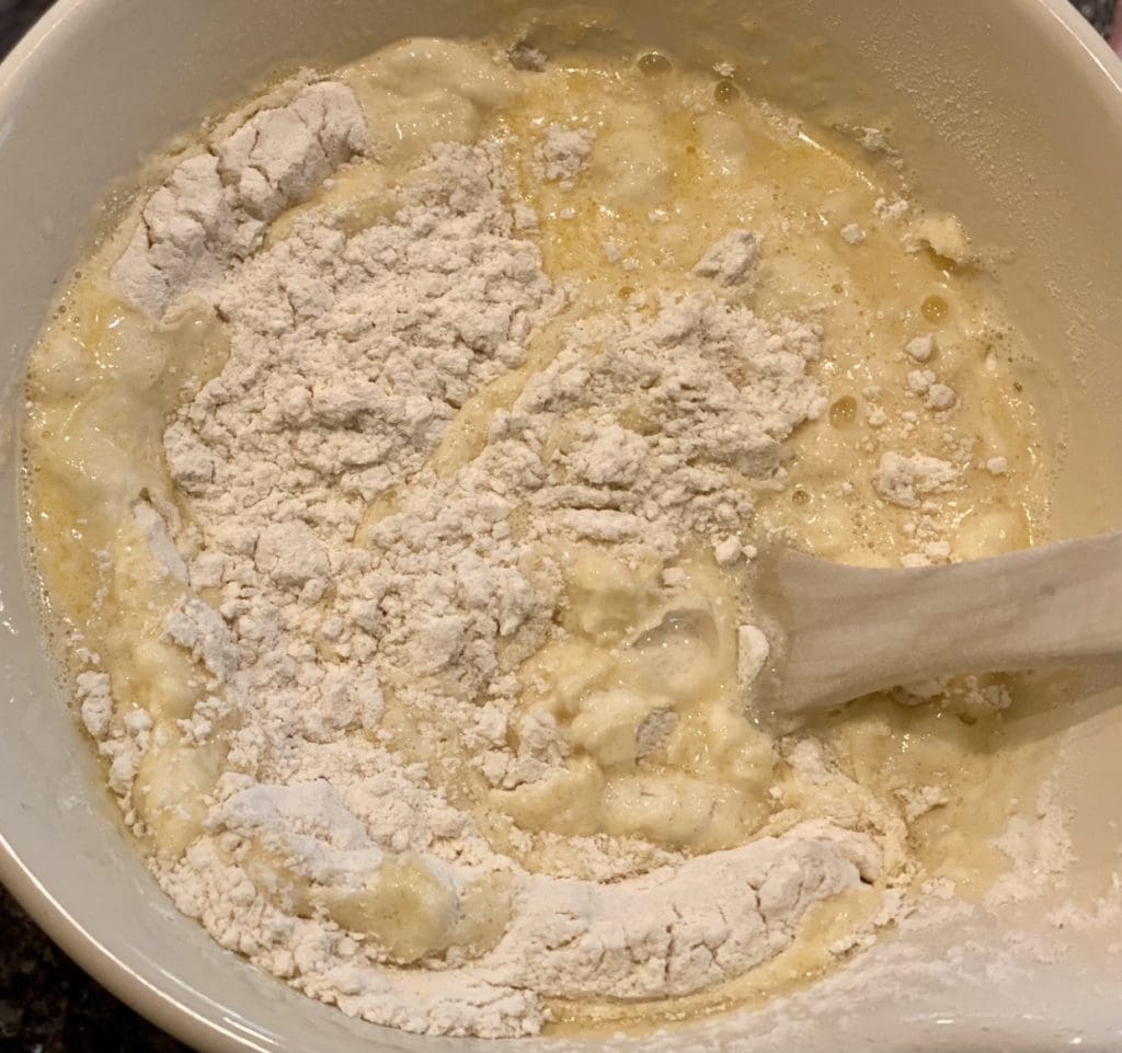 making the batter