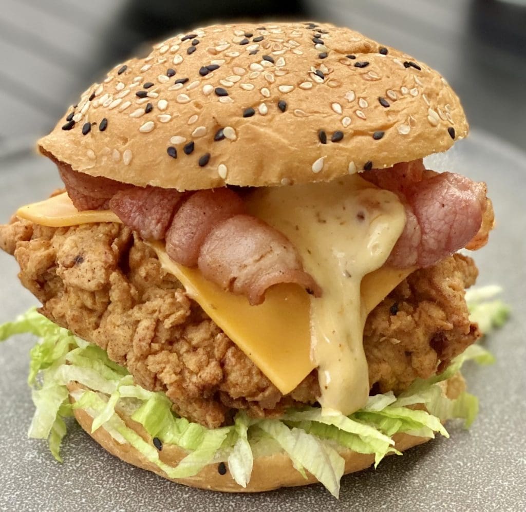 Spicy Fried Chicken Burger