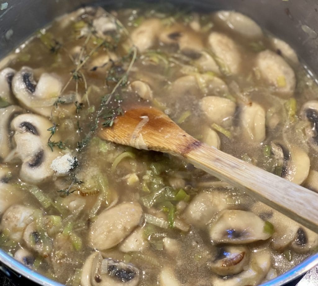 Mushroom Leek Soup