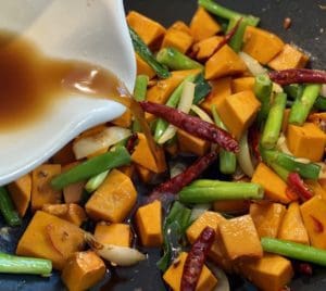 Pumpkin and Cashew Stir Fry