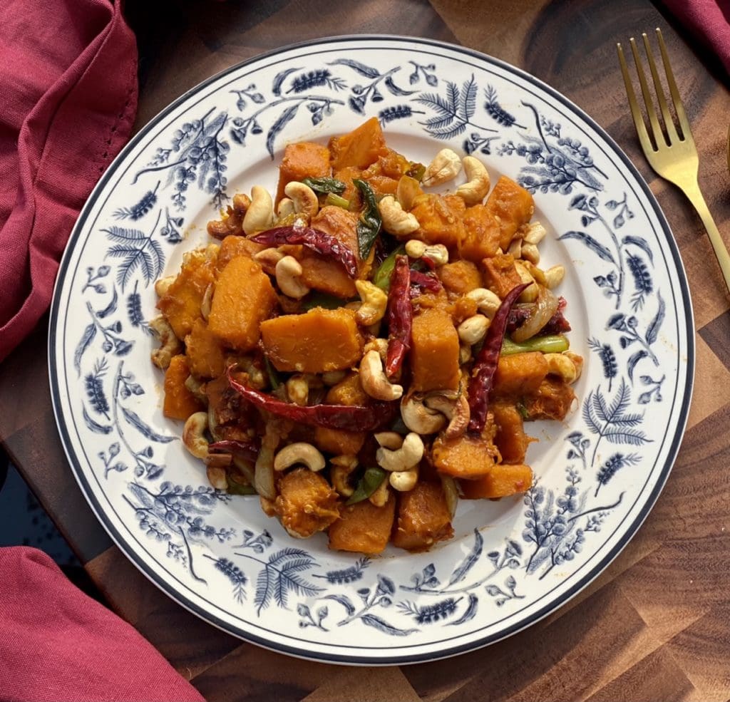 Pumpkin and Cashew Stir Fry