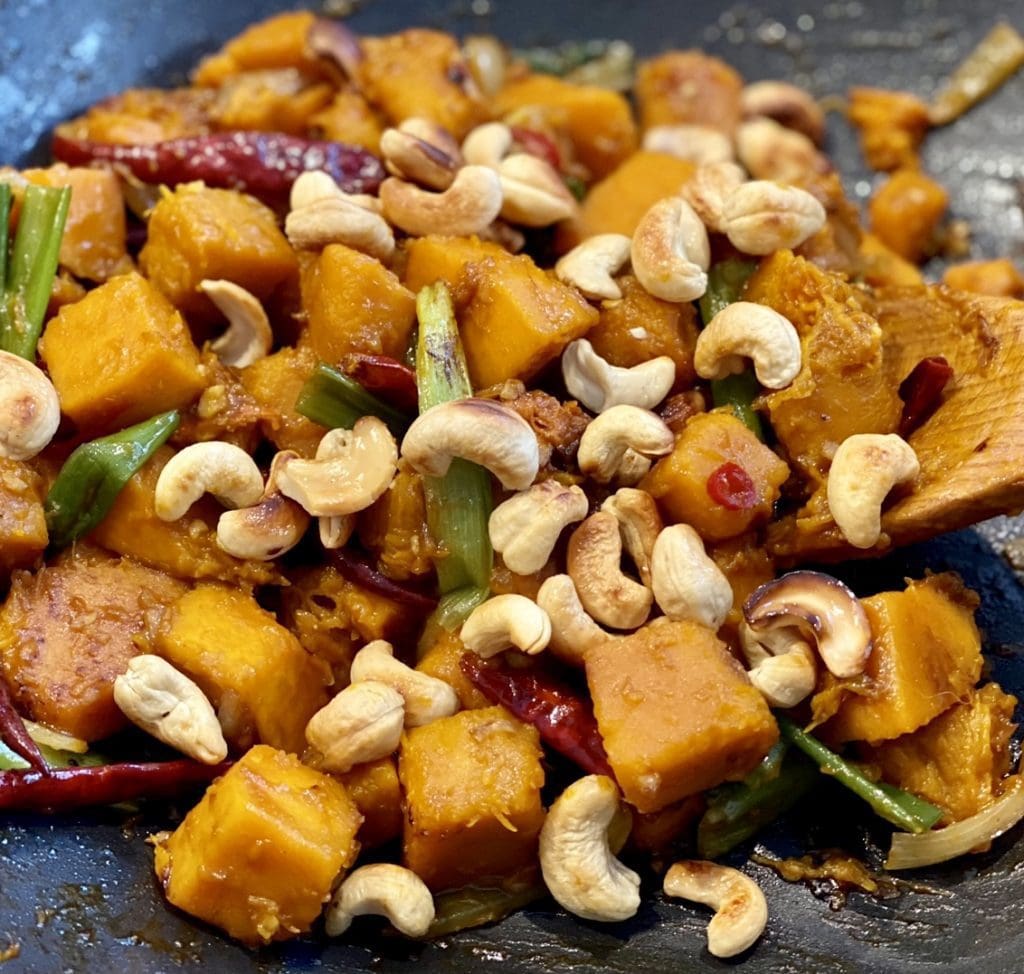 Pumpkin and Cashew Stir Fry