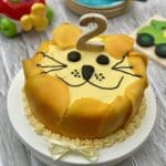 Lion Cake with Mango & Cream