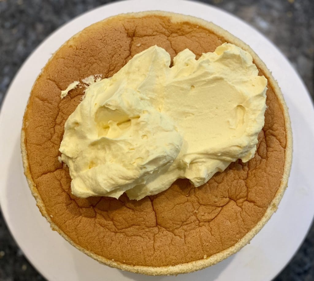 Lion Cake with Mango & Cream