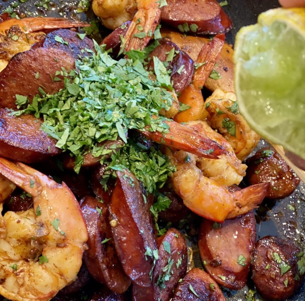 Prawns and Chorizo Tapas