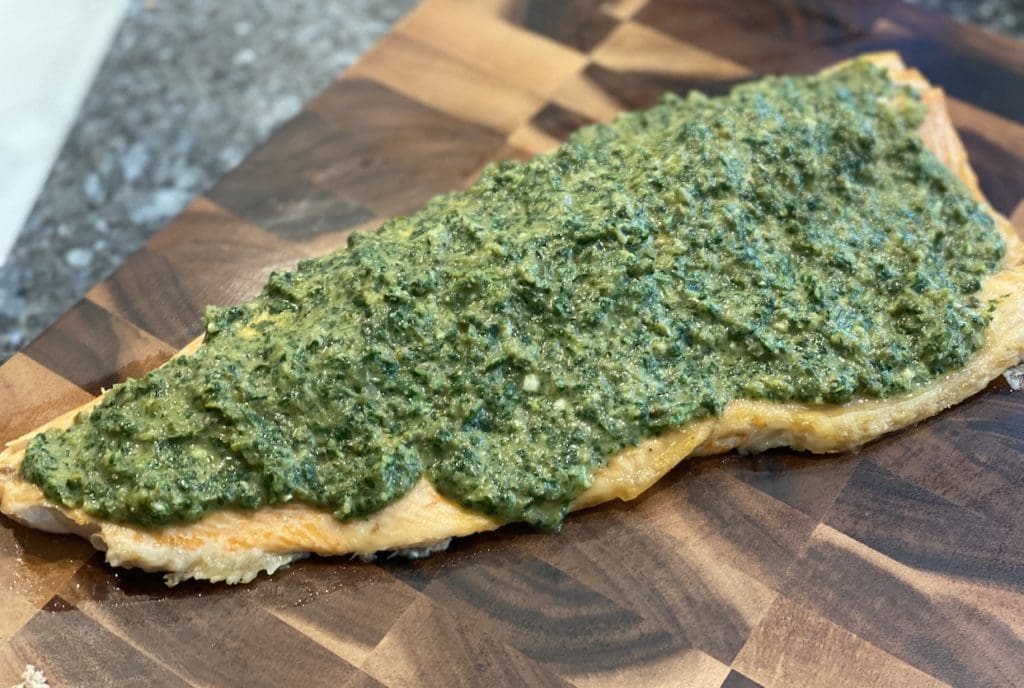 Salsa Verde with Salmon