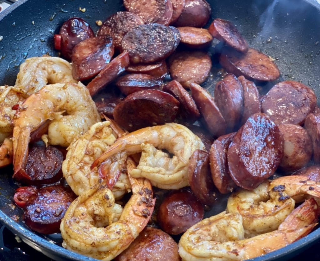 Prawns and Chorizo Tapas