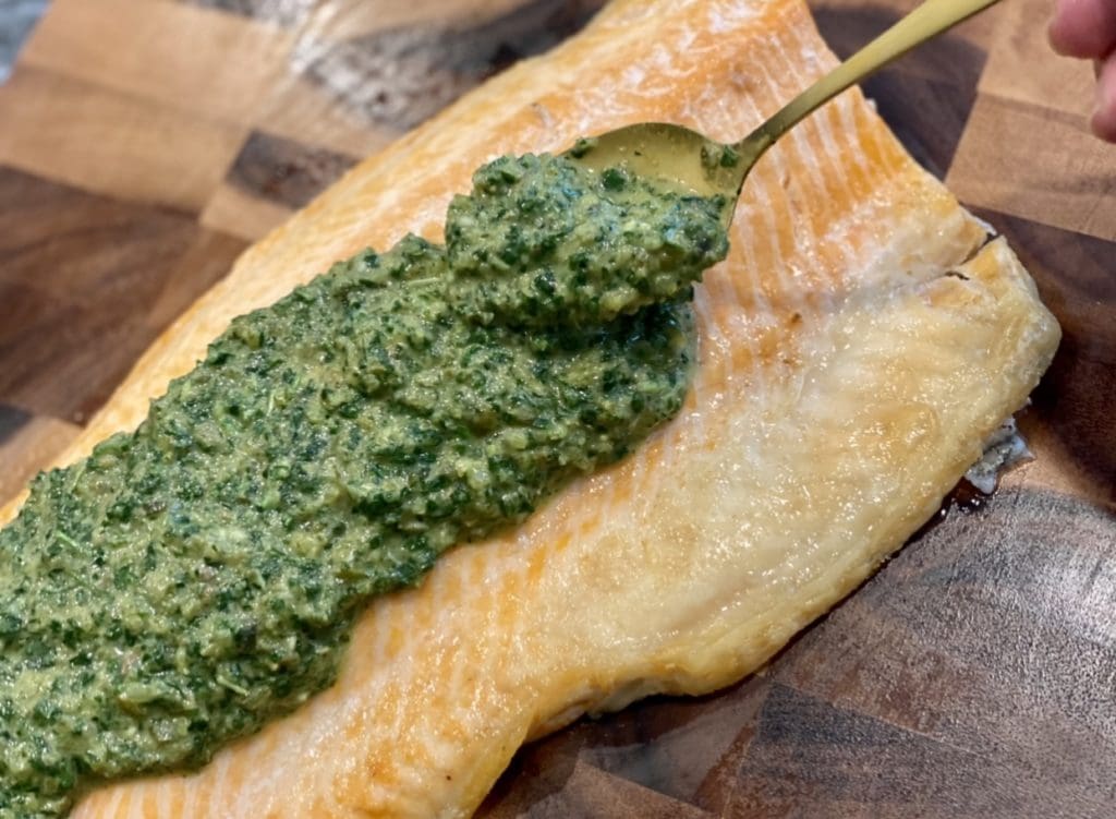 Salsa Verde with Salmon