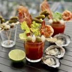 Bloody Mary Oyster Shots