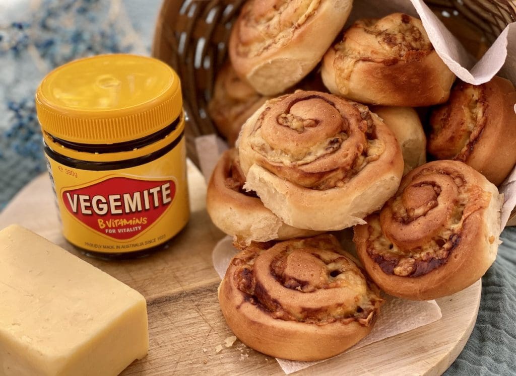 Cheese and Vegemite Scrolls