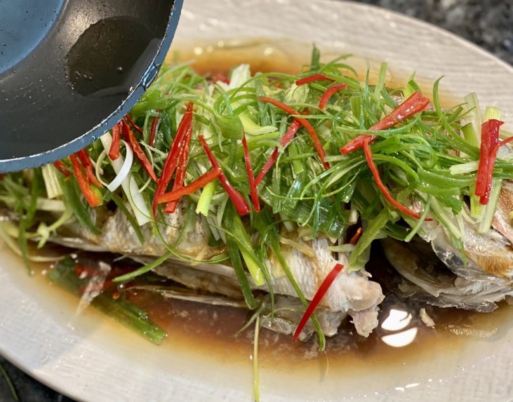 Chinese steamed fish