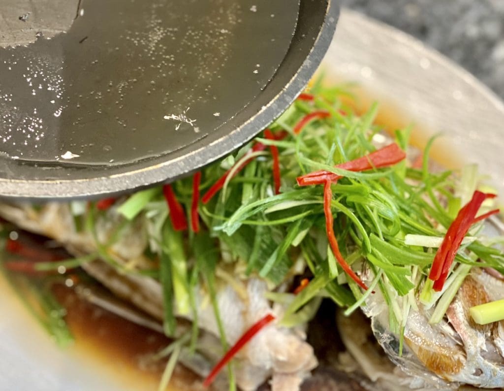 Chinese steamed fish