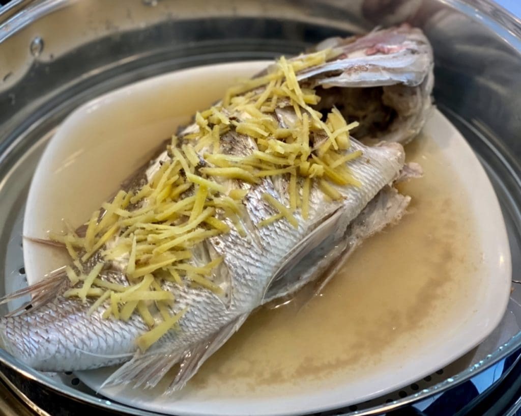 Chinese steamed fish