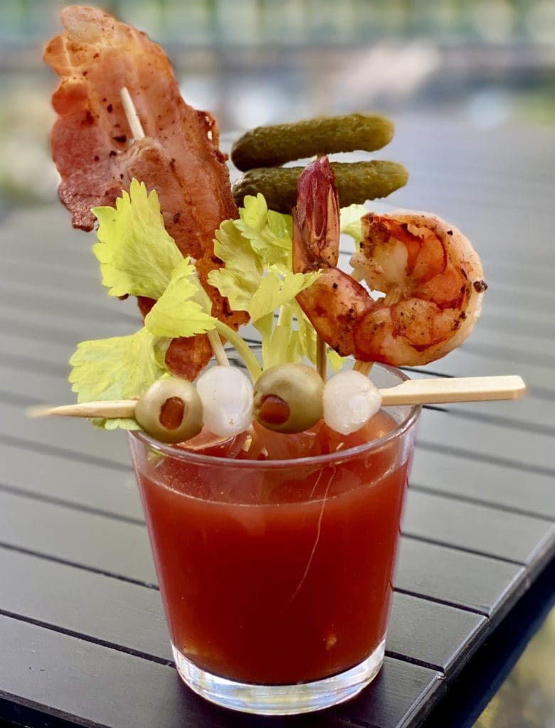 Bloody Mary Oyster Shots