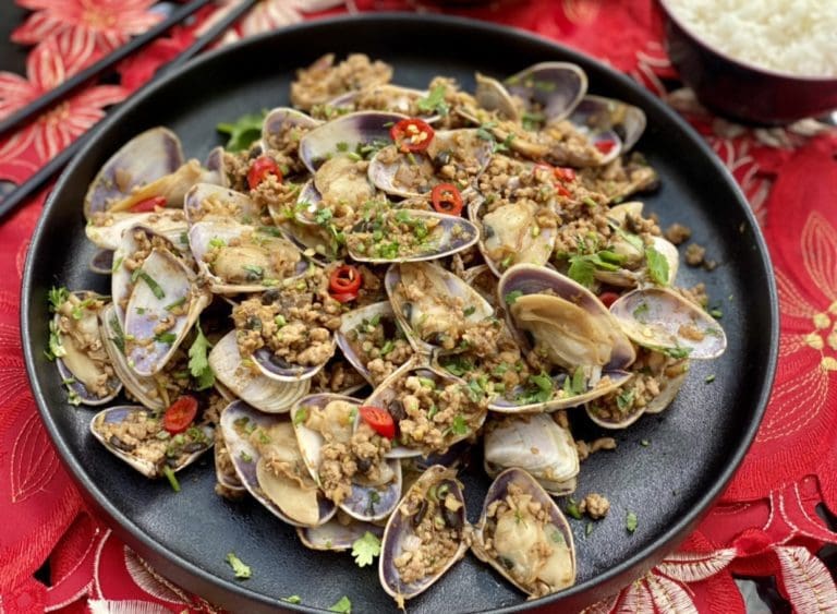 Pork and Clams Chinese Stir fry